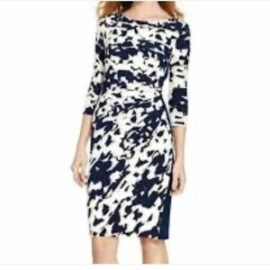 Lauren Ralph Lauren 3/4 Sleeve Bateau Sheath Dress